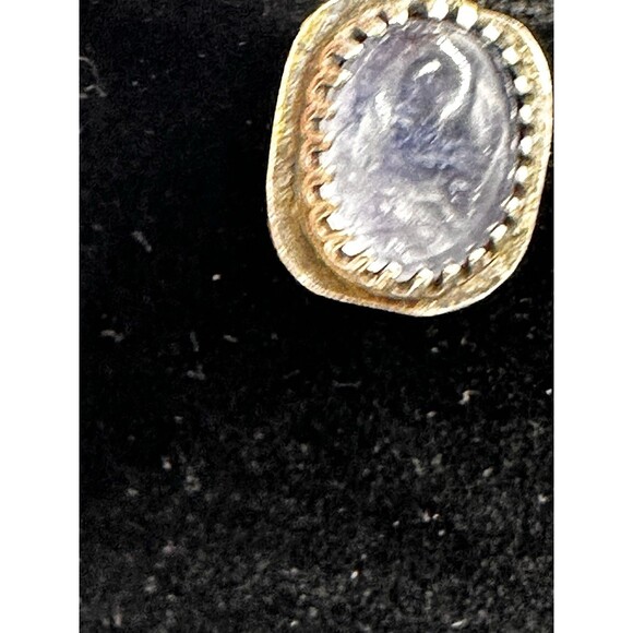 Artisan Handcrafted Tanzanite Ring Size 6.25 Adjustable Sterling Silver Unique - Picture 5 of 15